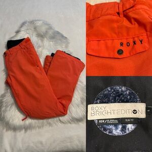 Roxy Bright Edition Slim Fit Snow Pants in ‘Spicy Orange’ | Women’s Large
